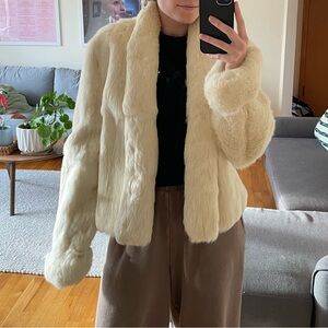 Beautiful High Quality Real Rabbit Fur Coat